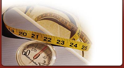 Scale and measuring tape.
